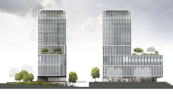 "Baukomplex am Riebeckplatz" | Wettbewerb Beitrag (Bild 6/10)